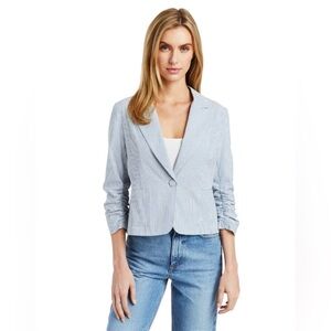 Drew Preppy Blazer Womens Size Large Business Casual Pinstripe